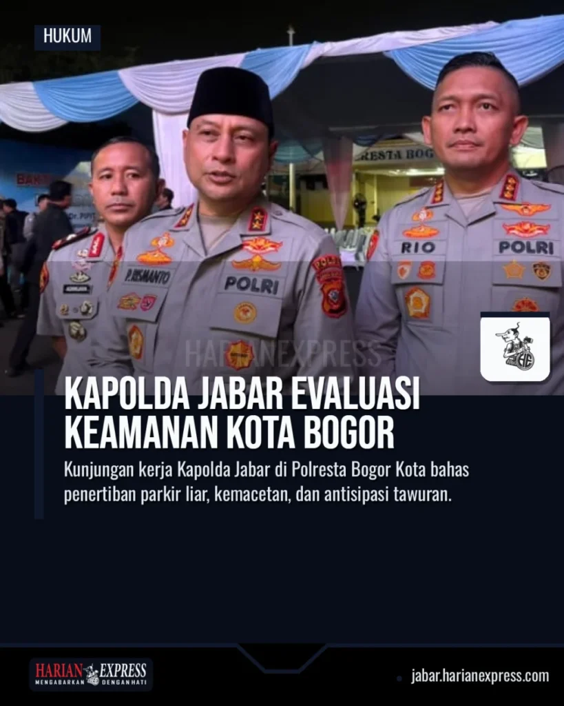Kapolda Jabar Evaluasi Keamanan Kota Bogor