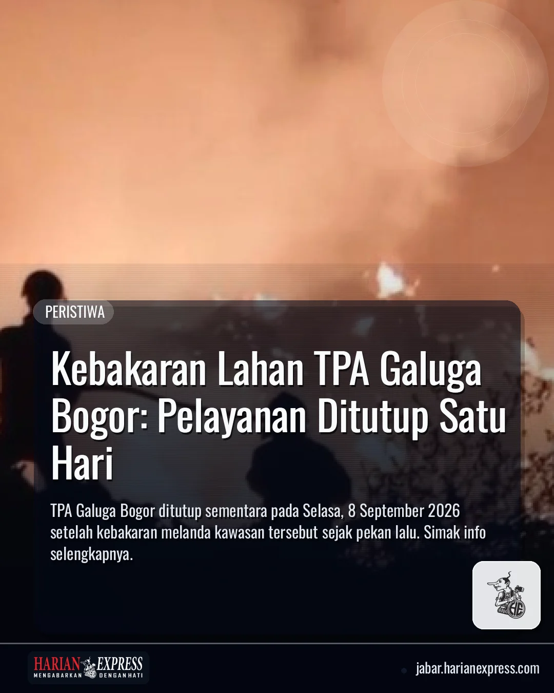 Kebakaran Lahan TPA Galuga Bogor: Pelayanan Ditutup Satu Hari