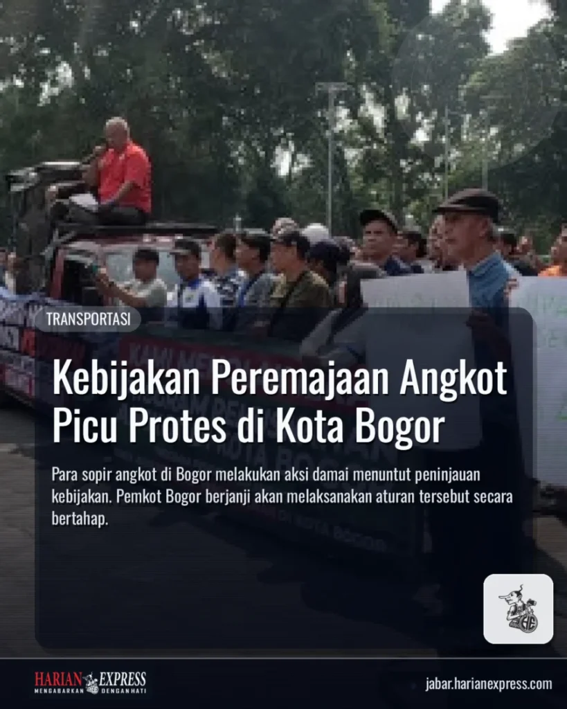 Kebijakan Peremajaan Angkot Picu Protes di Kota Bogor