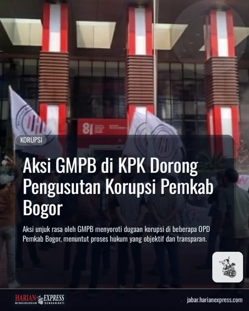 Aksi GMPB di KPK Dorong Pengusutan Korupsi Pemkab Bogor