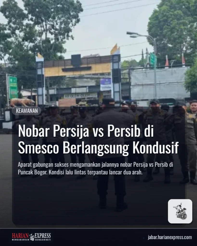 Nobar Persija vs Persib di Smesco Berlangsung Kondusif
