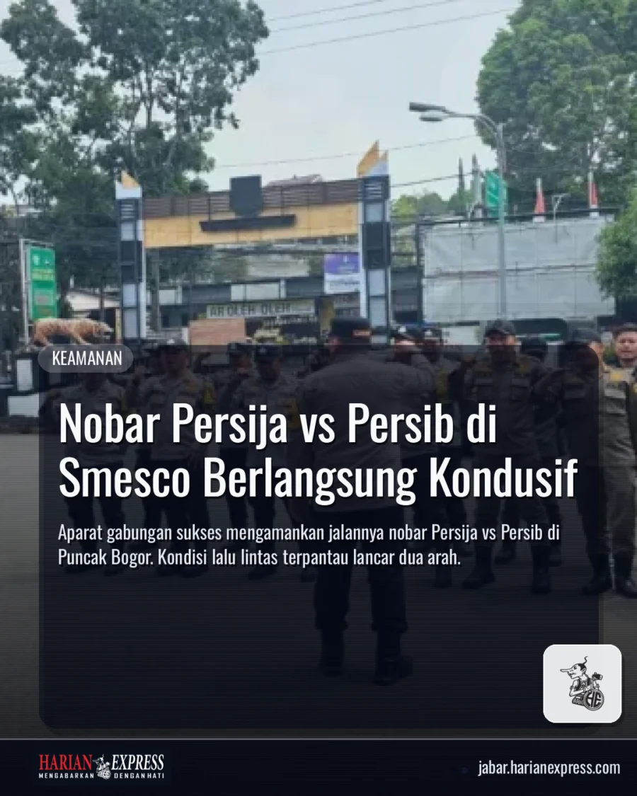 Nobar Persija vs Persib di Smesco Berlangsung Kondusif