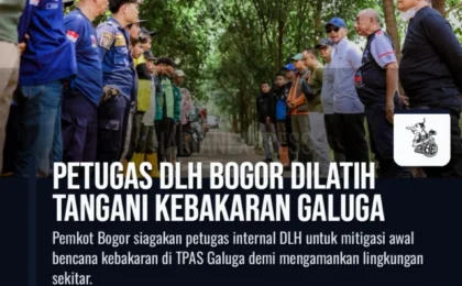 Petugas DLH Bogor Dilatih Tangani Kebakaran Galuga