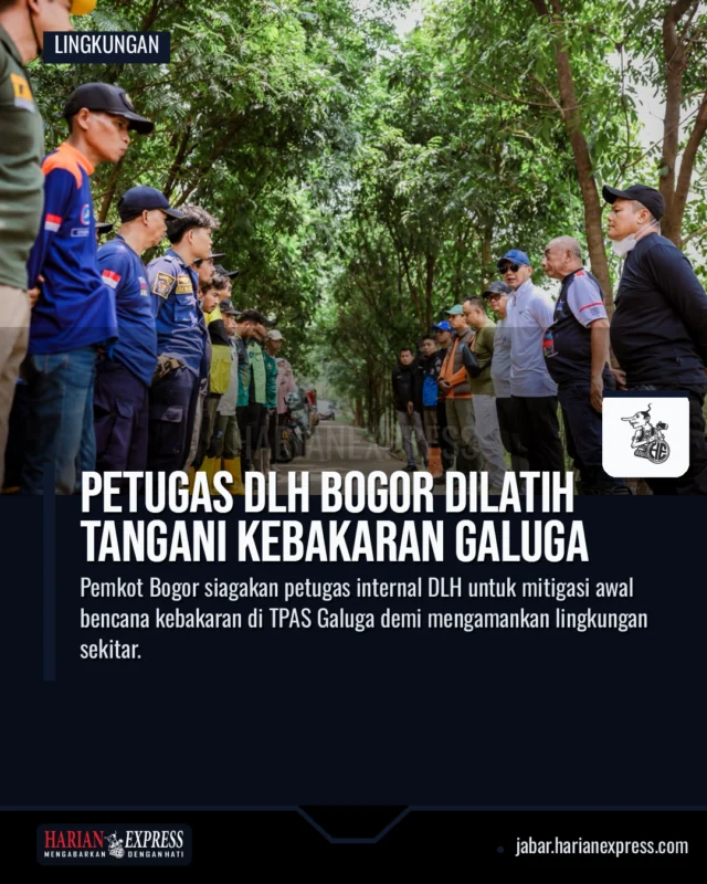 Petugas DLH Bogor Dilatih Tangani Kebakaran Galuga
