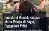 Duo Matel Hendak Rampas Motor Pelajar di Bogor, Digagalkan Polisi