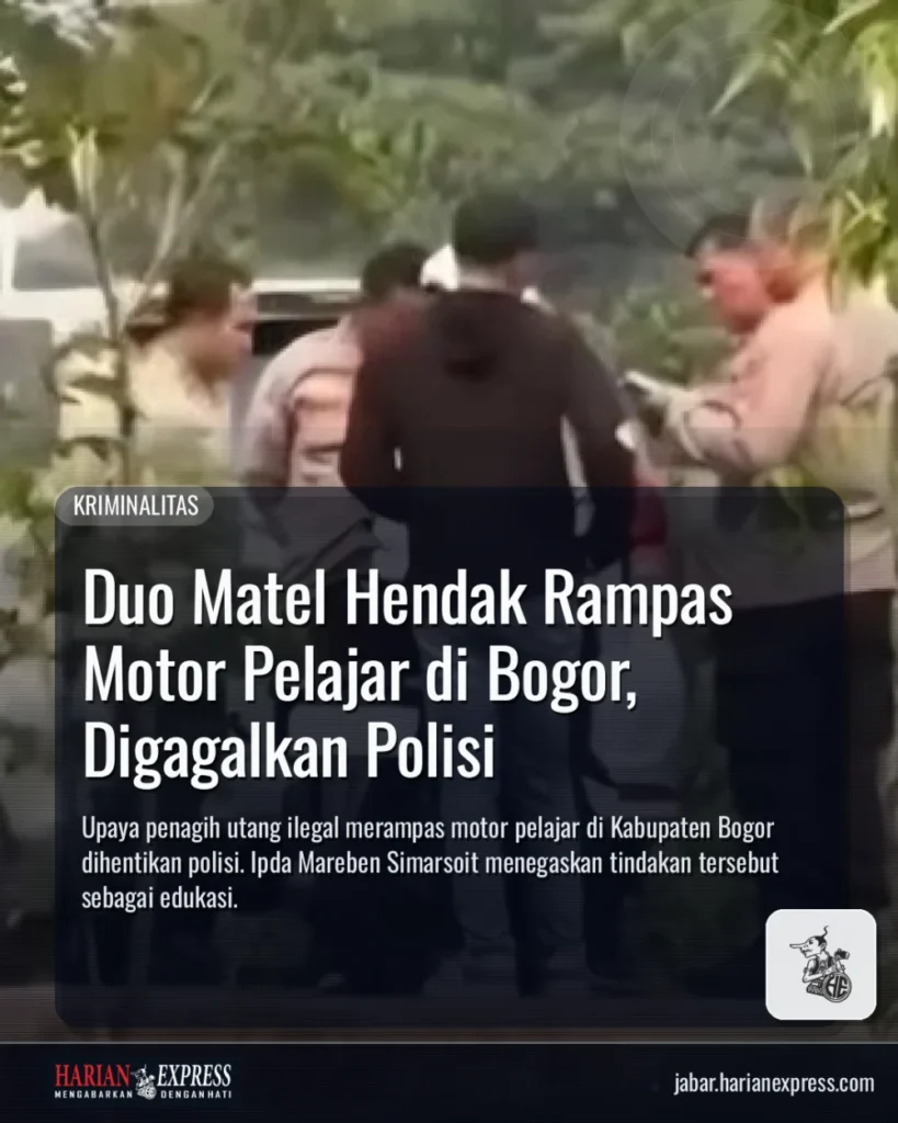 Duo Matel Hendak Rampas Motor Pelajar di Bogor, Digagalkan Polisi