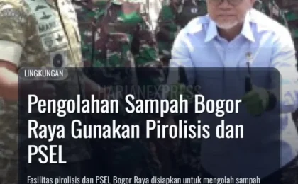 Pengolahan Sampah Bogor Raya Gunakan Pirolisis dan PSEL