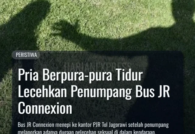 Pria Berpura-pura Tidur Lecehkan Penumpang Bus JR Connexion
