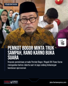 Pemkot Bogor Minta Truk Sampah, Rano Karno Buka Suara