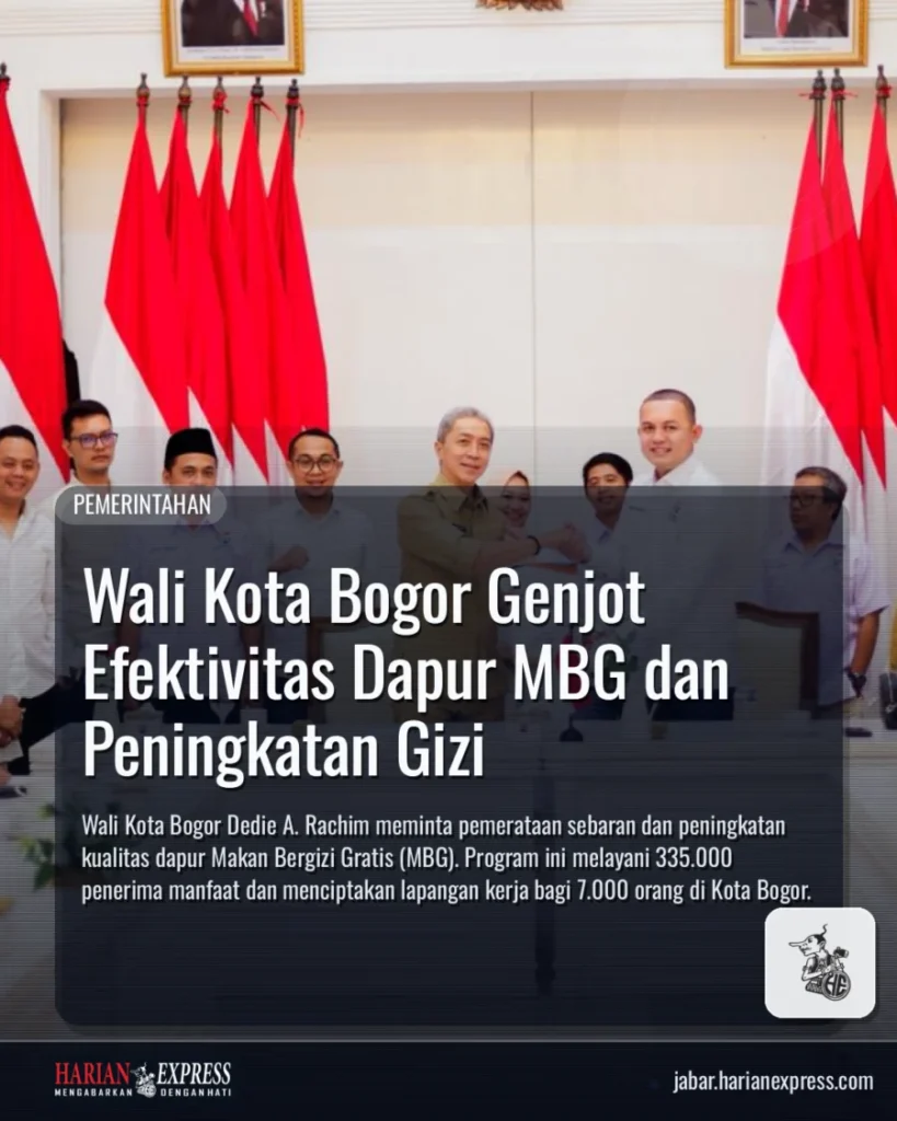 Wali Kota Bogor Genjot Efektivitas Dapur MBG dan Peningkatan Gizi