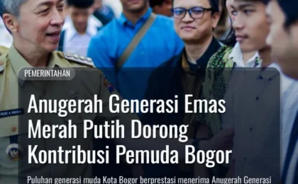 Anugerah Generasi Emas Merah Putih Dorong Kontribusi Pemuda Bogor