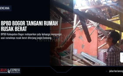 BPBD Bogor Tangani Rumah Rusak Berat BPBD Bogor Tangani Rumah Rusak Berat