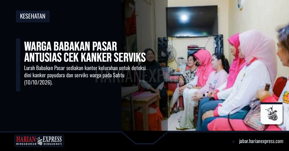 Warga Babakan Pasar Antusias Cek Kanker Serviks