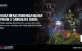 Hujan Deras Robohkan Dahan Pohon di Sawojajar Bogor