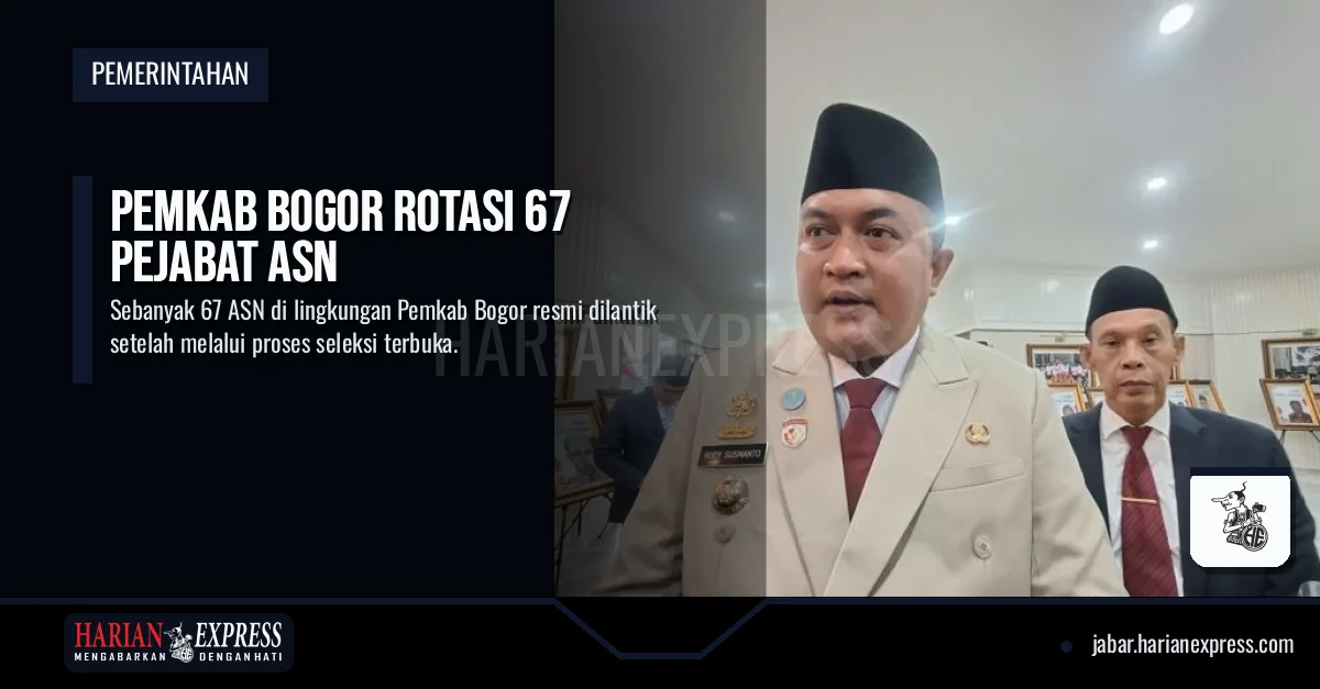 Pemkab Bogor Rotasi 67 Pejabat ASN