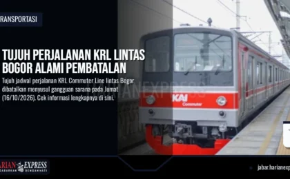 Tujuh Perjalanan KRL Lintas Bogor Alami Pembatalan
