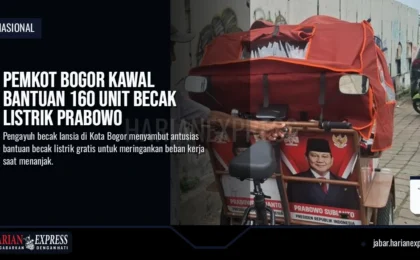 Pemkot Bogor Kawal Bantuan 160 Unit Becak Listrik Prabowo