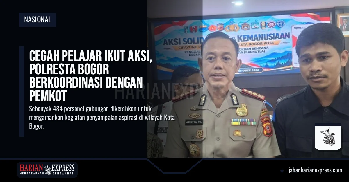 Cegah Pelajar Ikut Aksi, Polresta Bogor Berkoordinasi dengan Pemkot