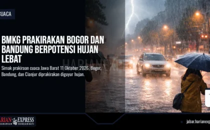 BMKG Prakirakan Bogor dan Bandung Berpotensi Hujan Lebat