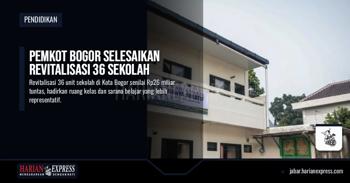 Pemkot Bogor Selesaikan Revitalisasi 36 Sekolah