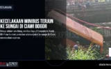 Kecelakaan Minibus Terjun ke Sungai di Ciawi Bogor